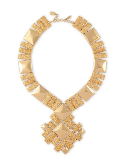 Pre-owned Monet 1970s Statement Necklace In Gold