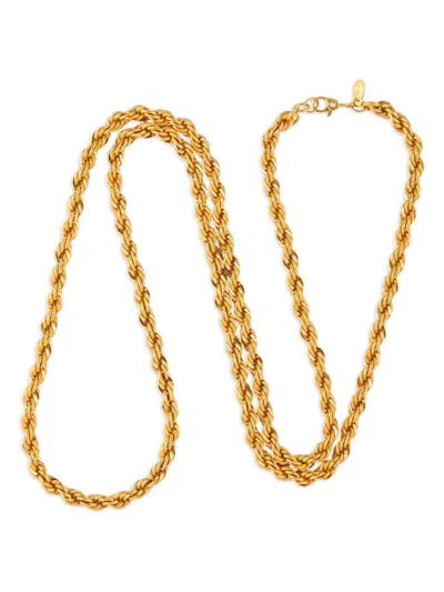Pre-owned Monet 1980 Chain Necklace In Gold