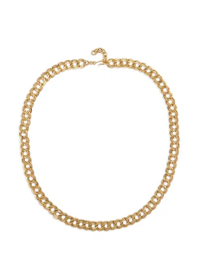 Pre-owned Monet 1980 Curb-chain Necklace In Gold