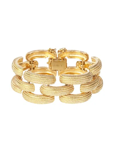 Pre-owned Monet 1980s Gold Plated Bracelet