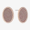 Monet Jewelry 18.2mm Oval Stud Earrings In Gold