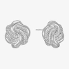 Monet Jewelry 20mm Knot Stud Earrings In Metallic