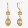 Monet Jewelry Beaded Double Womens Round Drop Earrings In Gold
