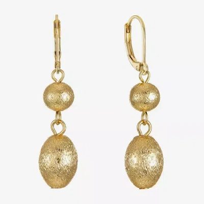 Monet Jewelry Beaded Double Womens Round Drop Earrings In Gold