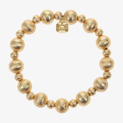 Monet Jewelry Beaded Womens Round Stretch Bracelet In Yellow