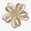 Monet Jewelry Crystal Pin In Gold