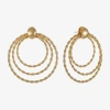 Monet Jewelry Door Knocker Womens Hypoallergenic Drop Earrings In Gold