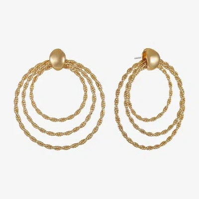 Monet Jewelry Door Knocker Womens Hypoallergenic Drop Earrings In Yellow