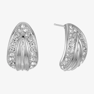 Monet Jewelry Glass 22mm Pear Stud Earrings In Metallic