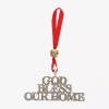 Monet Jewelry Gold & Silver Tone God Bless Our Home Christmas Ornament In Silver