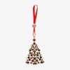 Monet Jewelry Gold Tone Christmas Tree Christmas Ornament In Multi