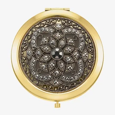 Monet Jewelry Gold Tone Compact Mirror