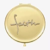 Monet Jewelry Gold Tone Faith Gold Tone Compact Mirror In Gold