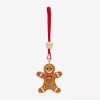 Monet Jewelry Gold Tone Gingerbread Man Christmas Ornament In Brown