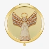 Monet Jewelry Gold Tone Gold Tone Angel Compact Mirror In Gold