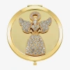 Monet Jewelry Gold Tone Gold Tone Angel Compact Mirror In Gold