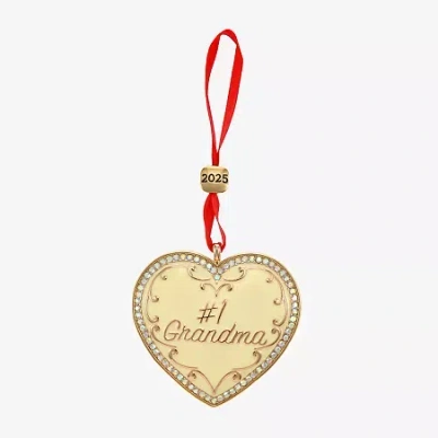 Monet Jewelry Gold Tone Grandma Christmas Ornament