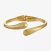 Monet Jewelry Gold Tone Hinge Womens Cuff Bracelet In Gold