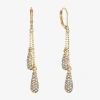 Monet Jewelry Gold Tone Linear Womens Drop Earrings In Gold