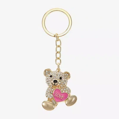 Monet Jewelry Gold Tone Love Bear Heart Key Chain