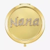 Monet Jewelry Gold Tone Nana Gold Tone Mirrored Compact Mirror In Gold