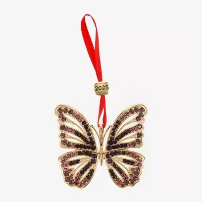 Monet Jewelry Gold Tone Purple Christmas Ornament