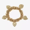 Monet Jewelry Gold Tone Radiant Stretch Womens Heart Charm Bracelet In Gold