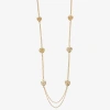 Monet Jewelry Gold Tone Radiant Womens 34 Inch Strand Necklace In Gold