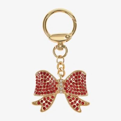 Monet Jewelry Gold Tone Red Bow Bag Charm