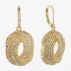 Monet Jewelry Gold Tone Spiral Womens Glass Drop Earrings In Gold