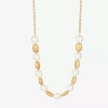 Monet Jewelry Gold Tone Womens 17 Inch Collar Necklace In Gold