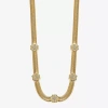 Monet Jewelry Gold Tone Womens 18 Inch Collar Necklace In Gold