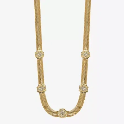 Monet Jewelry Gold Tone Womens 18 Inch Collar Necklace In Yellow