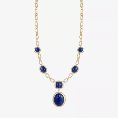 Monet Jewelry Gold Tone Womens 18 Inch Y Necklace In Multi