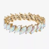 Monet Jewelry Gold Tone Womens Glass Marquise Stretch Bracelet In Gold