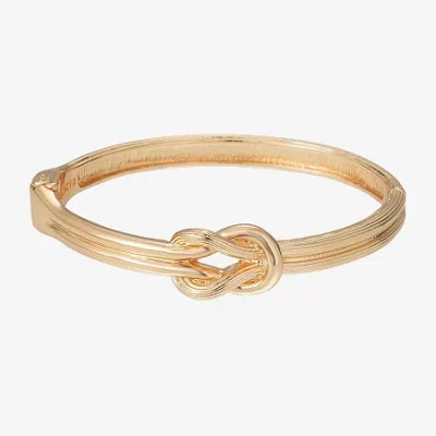 Monet Jewelry Gold Tone Womens Knot Bangle Bracelet In Yellow