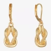 Monet Jewelry Gold Tone Womens Knot Drop Earrings In Gold