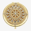 Monet Jewelry Mandela Gold Tone Compact Mirror In Gold