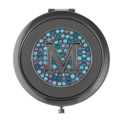 Monet Jewelry Mirrored Compact Mirror In Blue