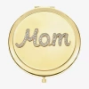 Monet Jewelry Mom Gold Tone Compact Mirror In Gold