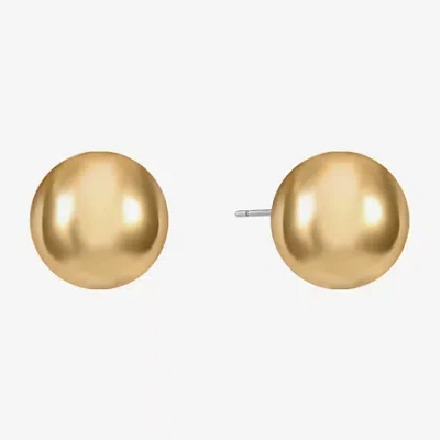 Monet Jewelry Monet Gold-tone Ball Stud Earrings In Yellow