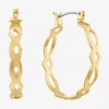 Monet Jewelry Monet Gold-tone Medium Woven Hoop Earrings In Gold