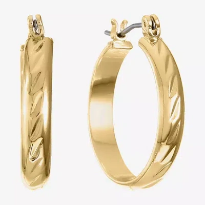 Monet Jewelry Monet Gold-tone Small Oval Hoop Earrings In Yellow