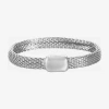 Monet Jewelry Monet Silver-tone Magnetic Closure Bracelet In Silver
