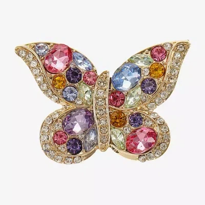 Monet Jewelry Multi Color Glass Pin