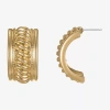 Monet Jewelry Rope Twist 23mm Stud Earrings In Gold