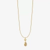 Monet Jewelry Silver Tone Womens 17 Inch Pendant Necklace In Gold