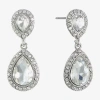Monet Jewelry The Bridal Collection Womens Drop Earrings In Metallic