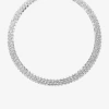 Monet Jewelry Timeless Freeform Womens 12 Inch Choker Necklace In Metallic