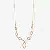 Monet Jewelry Timeless Gold Tone Womens Glass 16 Inch Y Necklace In Gold